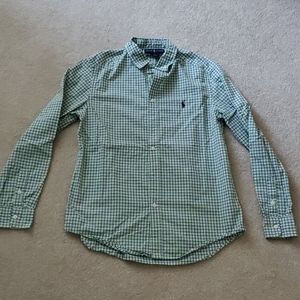 Polo long sleeve button down shirt Size 14/16